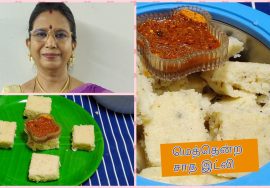 Leftover Rice Idli/சாத இட்லி-மிச்சம் இருக்கும் மதியசாதம் இரவு டிபன் இட்லியாக்கலாம்-Mallika Badrinath